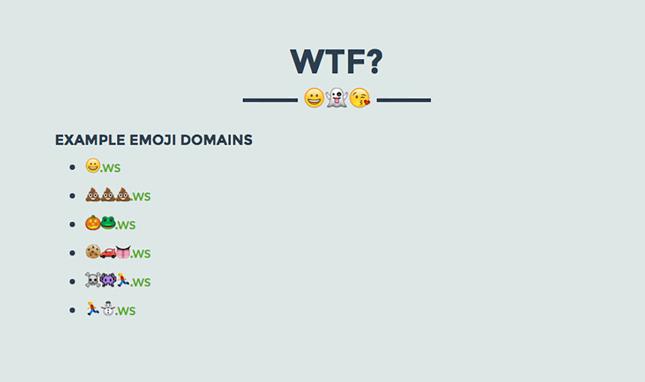 Ora puoi comprare un dominio fatto con le emoji