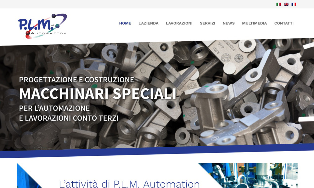 Sito web PLM Automation