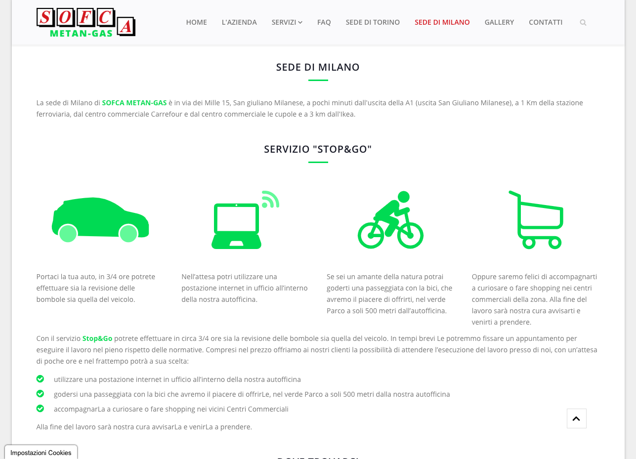 Sofca Metan Gas Media And More Web Design Torino Ecommerce